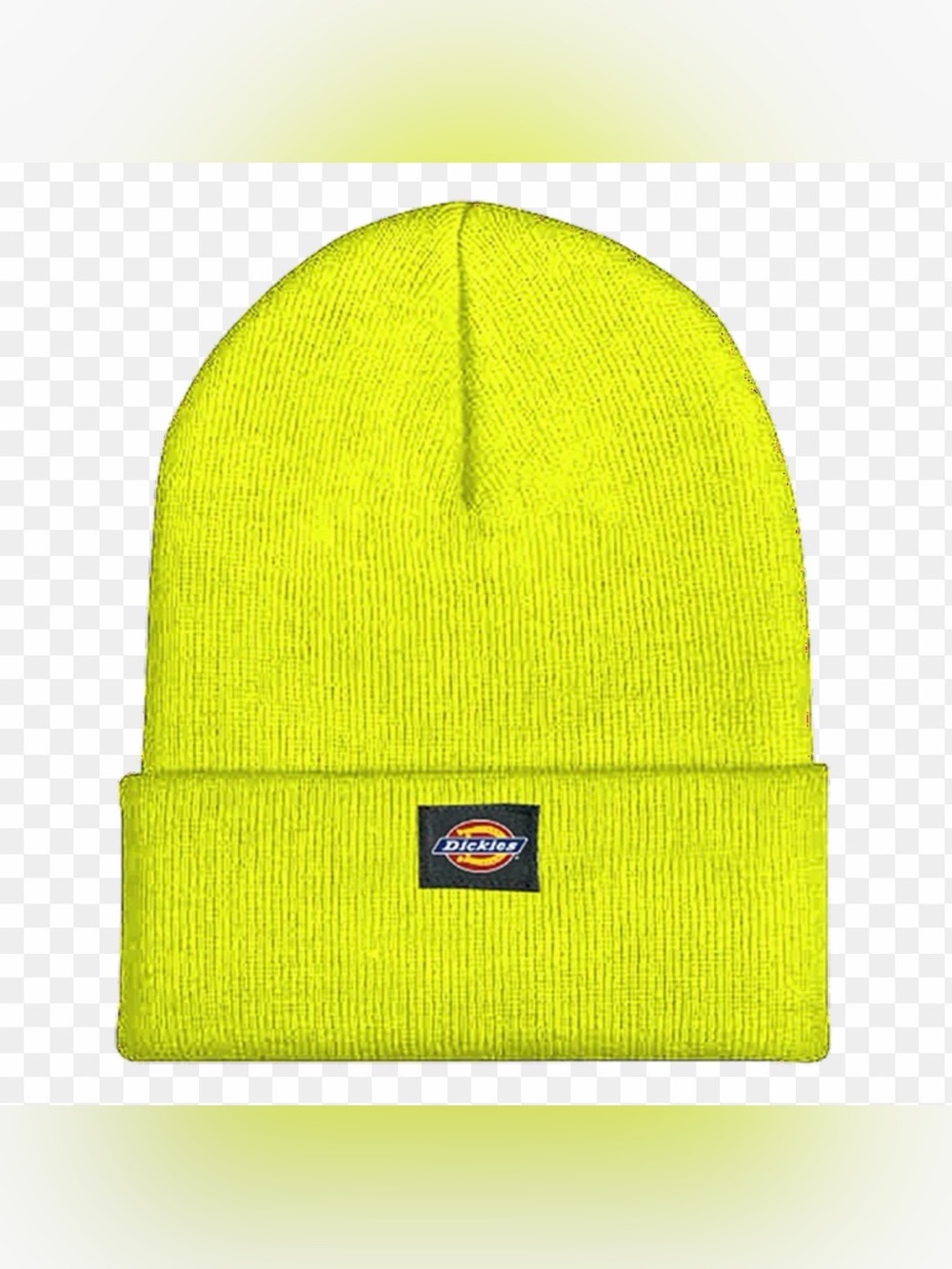 Dickies Neon Lime Knit Beanie Hat